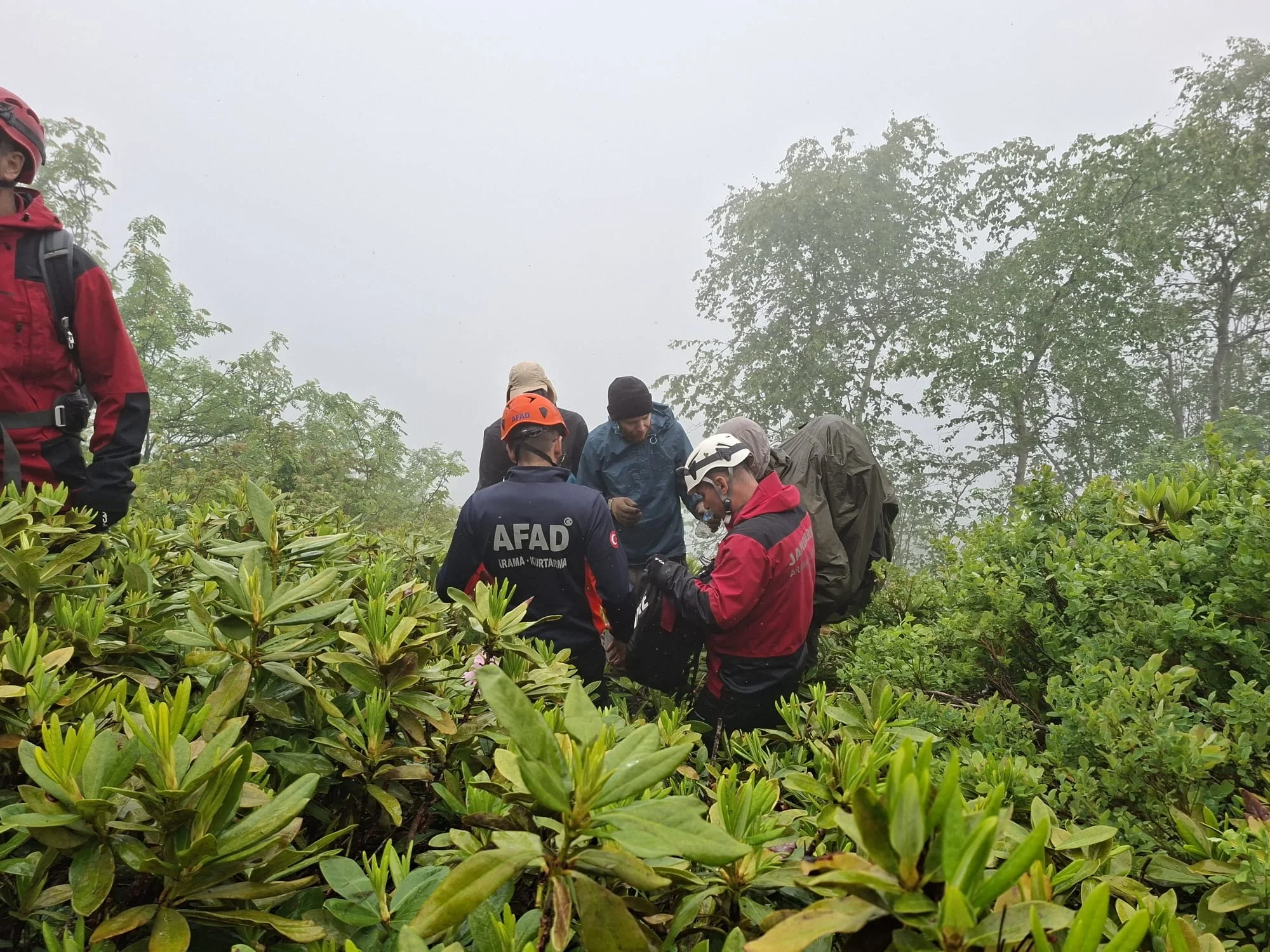 Rize'de doğa yürüyüşünde kaybolan 3 Rus turist kurtarıldı