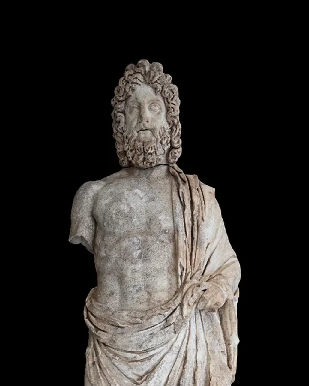 Aspendos'ta sağlık tanrısı ve oğlunun 2,20 metrelik heykelleri bulundu