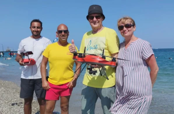 Cankuş Cankurtaran Dron, Alman turisti kurtardı