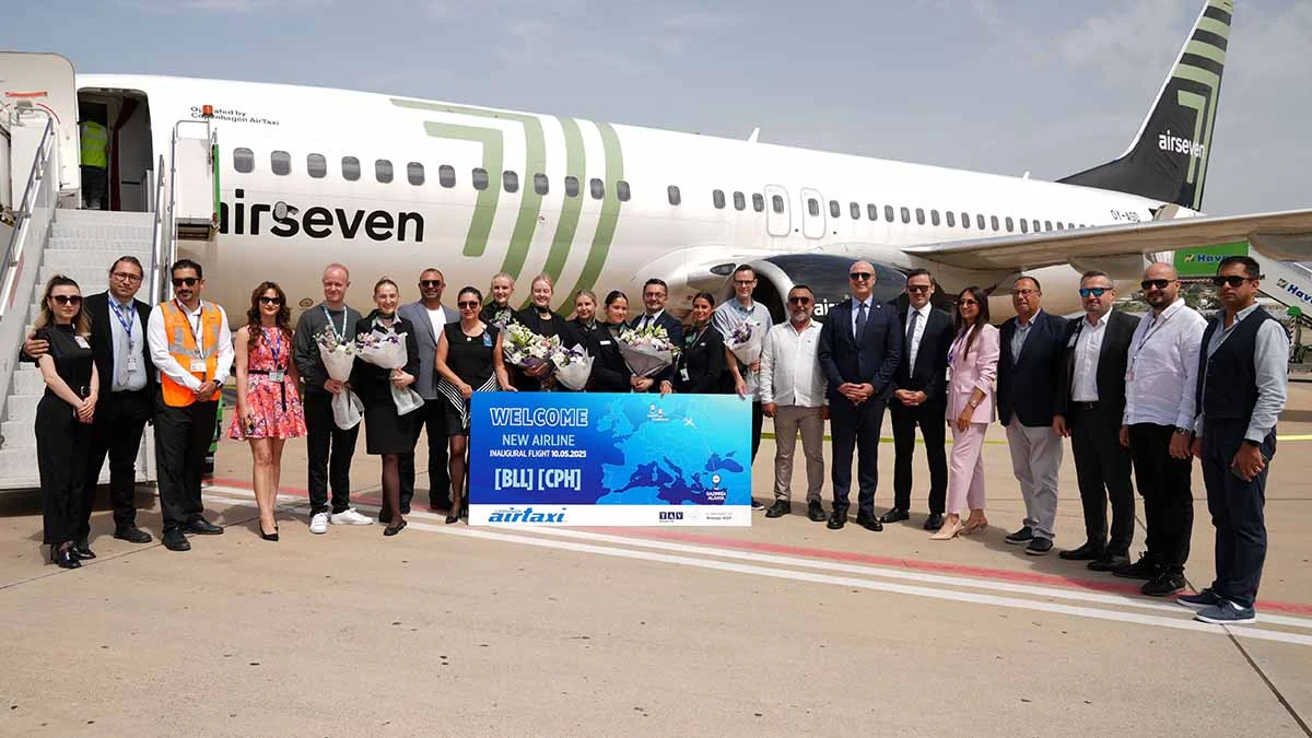 Gazipaşa-Alanya Havalimanı, Copenhagen Air Taxi’nin ilk uçuşunu karşıladı