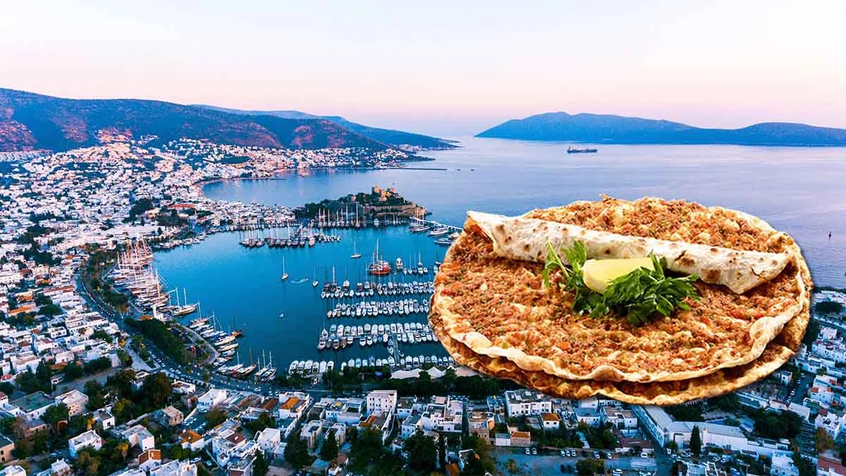 Bir lahmacunla Bodrum turizmini bitirdiler!